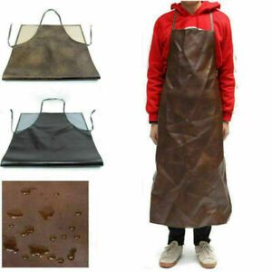 PU Leather Waterproof Welding Apron Coat Welder Protective Clothing Insulation