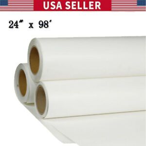 24&#034; x 98 Roll White Color Printable Heat Transfer Vinyl For T-shirt Fabric US