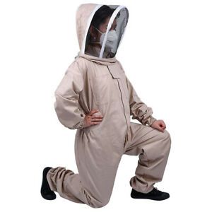 Anti Bee Beekeeper Suit Beekeeping Clothing Unisex Garden Supplies Full Body WM