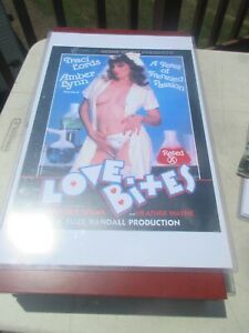 LOVE BITES repro Adult poster 17x11&#034; Traci Lords Amber Lynn FREE SHIPPING