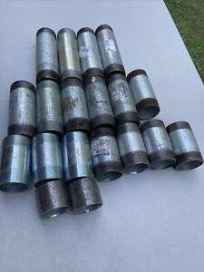 lot of 19 2” rigid galvanized threaded Nipples 8”, 6”, 5”, 4”, Close