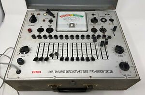 Eico Model 667 Dynamic Conductance Vacuum Tube and Transistor Tester Working