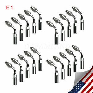 20X E1 120° Angle Dental Ultrasonic Scaler Endo Tips Fit EMS Handpiece FDA