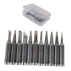 11pcs Solder Soldering Iron Tip for Hakko Station 900M 933 907 936 with Anti