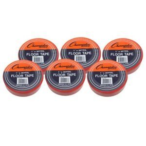 CHAMPION SPORTS 1X36FTRD-6 (6 RL) FLOOR MARKING TAPE RED