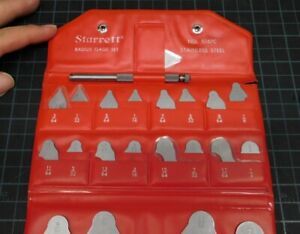 Starrett S167C Complete Radius Gage Set  Machinist Tool 1/64&#034; - 1/2&#034;