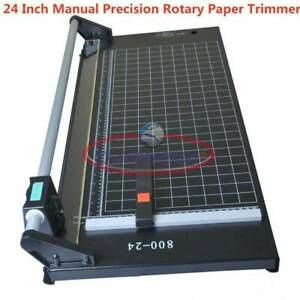 800-24 24&#034; Manual Rotary Paper Trimmer, Sharp Photo Paper Cutter Trimming Tool