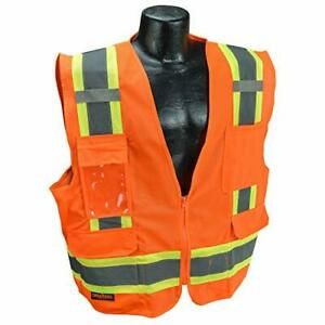 Radians Two Tone Surveyor Class 2 Safety Vest, Orange