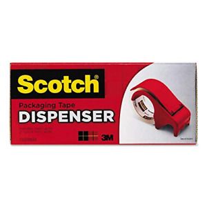 Scotch DP300RD Compact and Quick Loading Dispenser for Box Sealing Tape, 3-Inch