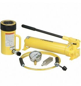 ENERPAC Standard Ram and Pump Set, Cylinder  50 Ton, Cylinder Stroke 6 1/4 in