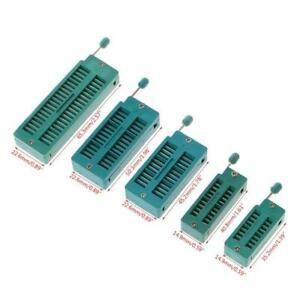 16 20 24 28 40 P Pin 2.54MM Green DIP Test Universal ZIF IC Socket Welding Type