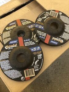 NORTON Gemini 4 1/2&#034; x 1/4&#034; x 7/8&#034; Grinding Disc for Steel Max RPM 13580