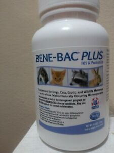 PetAg Bene-Bac Plus FOS &amp; Probiotics 4.5oz Supplement Fot Dogs, Cats, ..Mammals