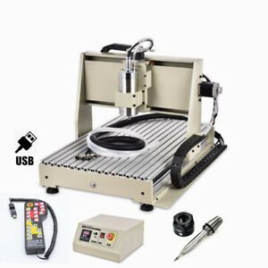 3 AXIS CNC ROUTER 6040 ENGRAVER ENGRAVING MACHINE PCB 1500W w/ RC USB PORT