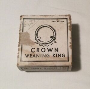 VTG Crown Cattle Calf Weaning Nose Ring With Box New Old Stock USA 60104