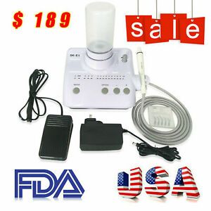 FDA Dental Ultrasonic Piezo Electric Scaler w/ EMS Woodpecker Handpiece Tips