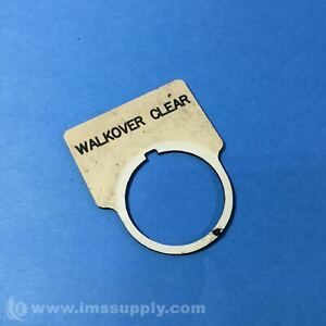 Walkover Clear Half Round Legend Plate USIP