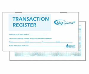 ShipGuard 12 Check registers for Personal Checkbook Ledger Transaction Registers