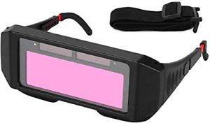 1 Pair LCD Solar Power Auto Darkening Welding Goggle, Safety Protective Welder 2