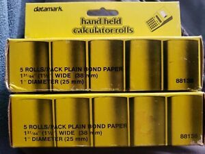 2 total boxes Datamark hand held Calculator Rolls (5 rolls per box) new, vintage