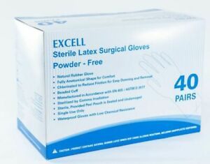 Excell Sterile Latex Surgical Gloves Powder-Free