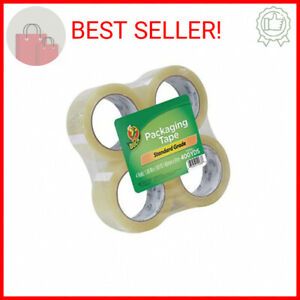 Duck Tape Brand Standard Packaging Tape Refill, 4 Rolls, 1.88 Inch x 100 Yar …