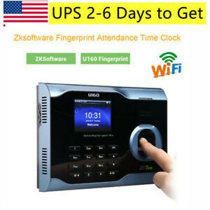 Biometric Fingerprint Attendance Time Clock + Wifi +Tcp/ip +Usb