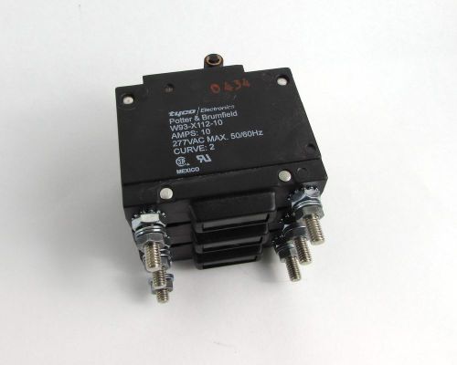 Potter &amp; Brumfield W93-X112-10 Circuit Breaker Toggle 10A 277VAC 50/60Hz 3 Pole