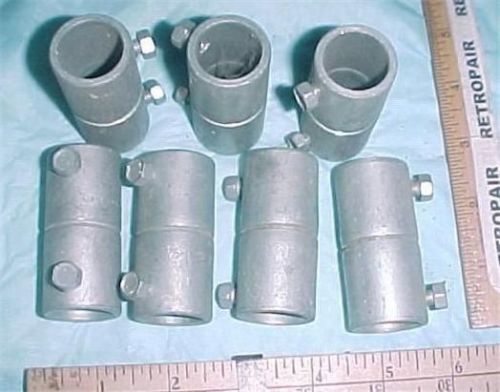 7 pc female/female midwest 1/2 in emt conduit connectors with screws for sale