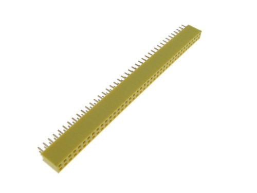 2x40 80-Pin Female Straight Header 2.54mm - Yellow  Pack of 5