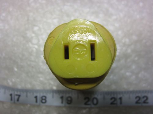 Woodhead 15a 125v hubbell 5869 style stright blade connector 1-15r, used for sale