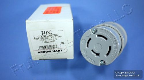 Arrow hart locking connector non-nema 20a 120/208v 3?y 7413c for sale
