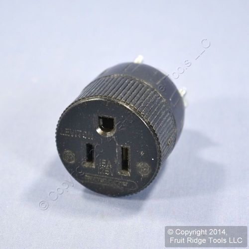 Leviton straight blade connectors female plug nema 5-15r 15a 125v bulk 617-1 for sale