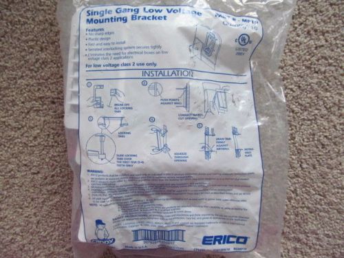 Lot of 10 erico caddy - single gang - low voltage bracket drywall for sale