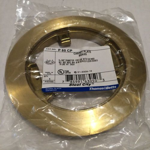 Steel city p60cp carpet plate brass t&amp;b p 60 cp for sale