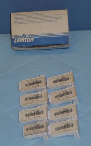 LEVITON White Fluorescent Lampholder Pedestal Base Box Of 8 5C403