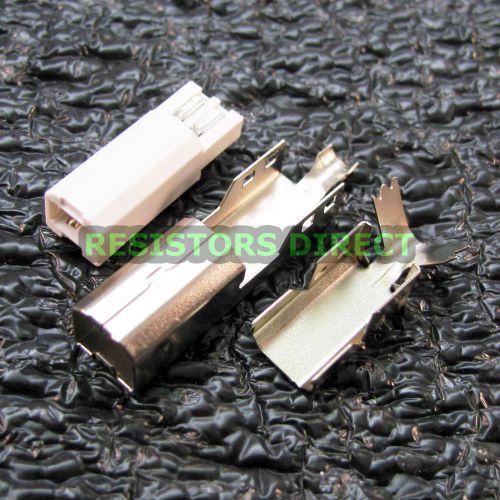 10x USB Type B Solder Male Connector Jack Plug Replacement Repair Cable DIY