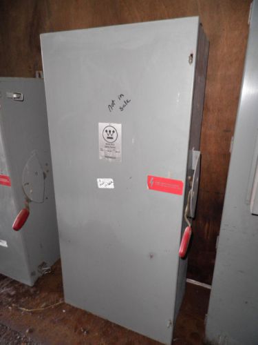 Westinghouse 600 amp heavy duty safety switch hf-366 for sale
