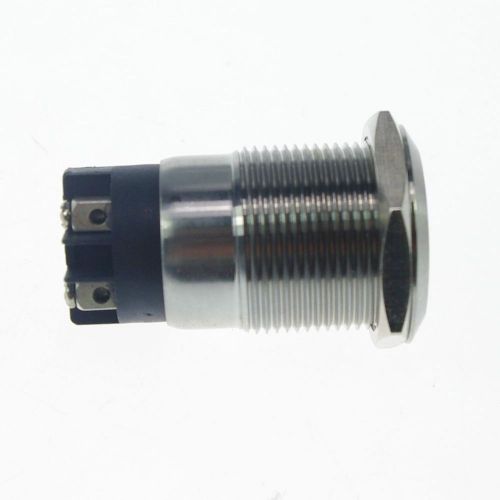 5pcs 19mm od stainless steel push button switch /screw latching 1no 1nc for sale
