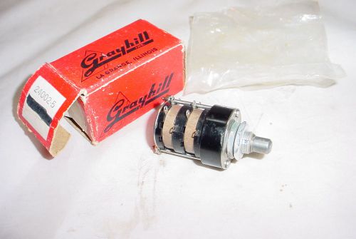 Grayhill 24002-5 rotary switch - 2 pole, 5 position for sale