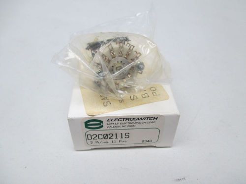 NEW ELECTROSWITCH D2C0211S ROTARY SWITCH 28V-DC 0.55A AMP D305706