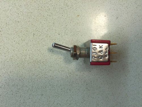 C&amp;K 2 Position On/On 3pdt Toggle Switch 7301 Series