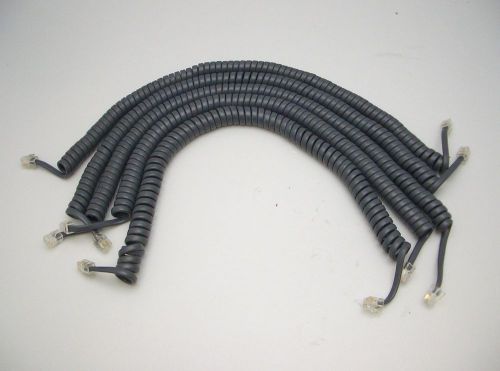 Lot of 5 replacement avaya handset cord grey for 2400 4600 5400 &amp; 5600 series for sale