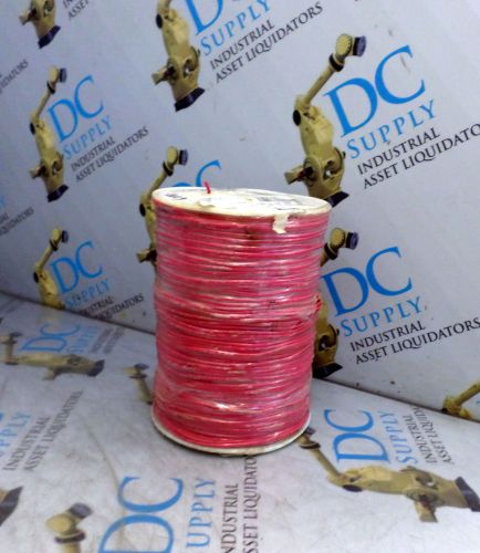 CAROL BRAND GENERAL CABLE C2100-21-03 RED 24 AWG 7/32 STRAND HOOKUP WIRE 1000&#039;