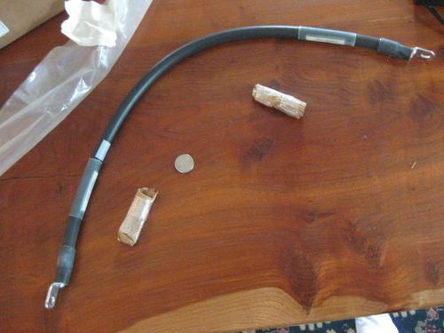 2 usmc electrical lead #6 wire terminal cable assy. p/n 10500813 7a  htf  hd hq! for sale