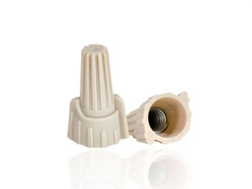 22-10 AWG TAN IDEAL TWISTER WIRE NUTS CONNECTORS, FREE SHIPPING, QTY 500