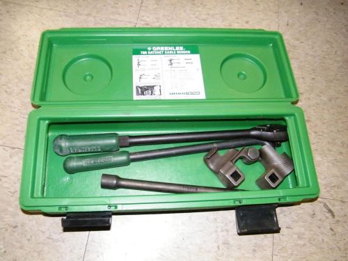 Greenlee 796 ratchet cable bender kit with case green lee conduit electrical for sale