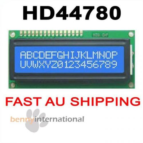 HD44780 1602 LCD DISPLAY MODULE - WHITE on BLUE Backlight 16X2 PIC Arduino AVR
