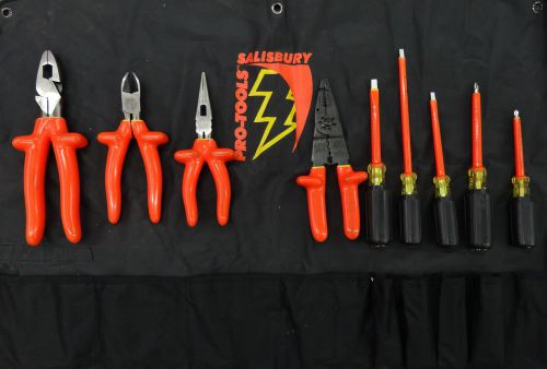 SALISBURY PRO-TOOLS 9-PIECE TK9 ELECTRICIAN&#039;S INSULATED ELECTRICAL TOOL SET -