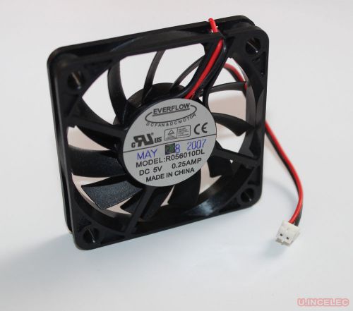 Super thin cooling fan 6010 5v 0.25a r056010dl everflow for sale